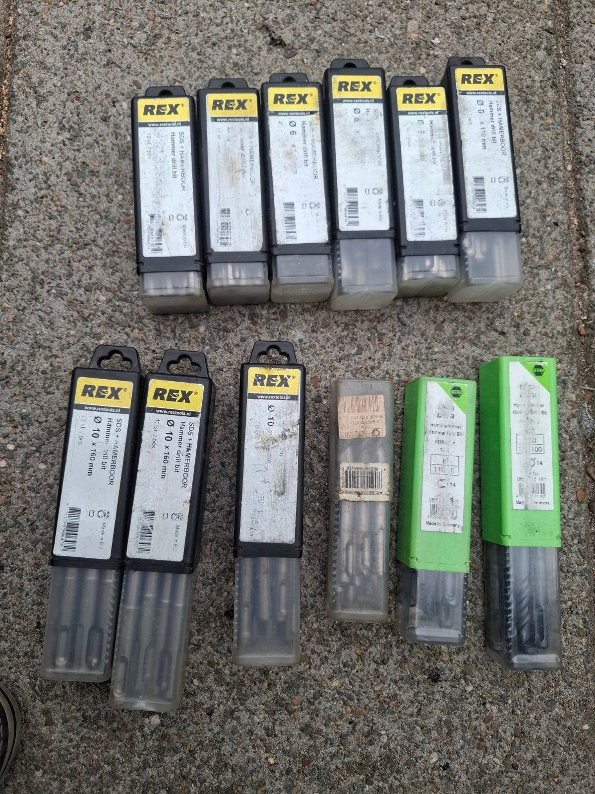 REX SDS+ Hamerboren Set - Diverse Maten, Ophalen, Nieuw, Boor- en/of Breekhamer, Klopboormechanisme