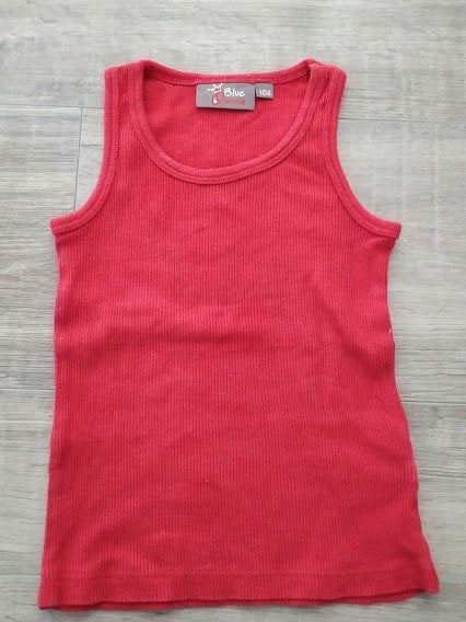 Blue Queen meisjes basic rode rib top met ronde hals, Meisje, Ophalen of Verzenden, Blue Queen, Overige typen