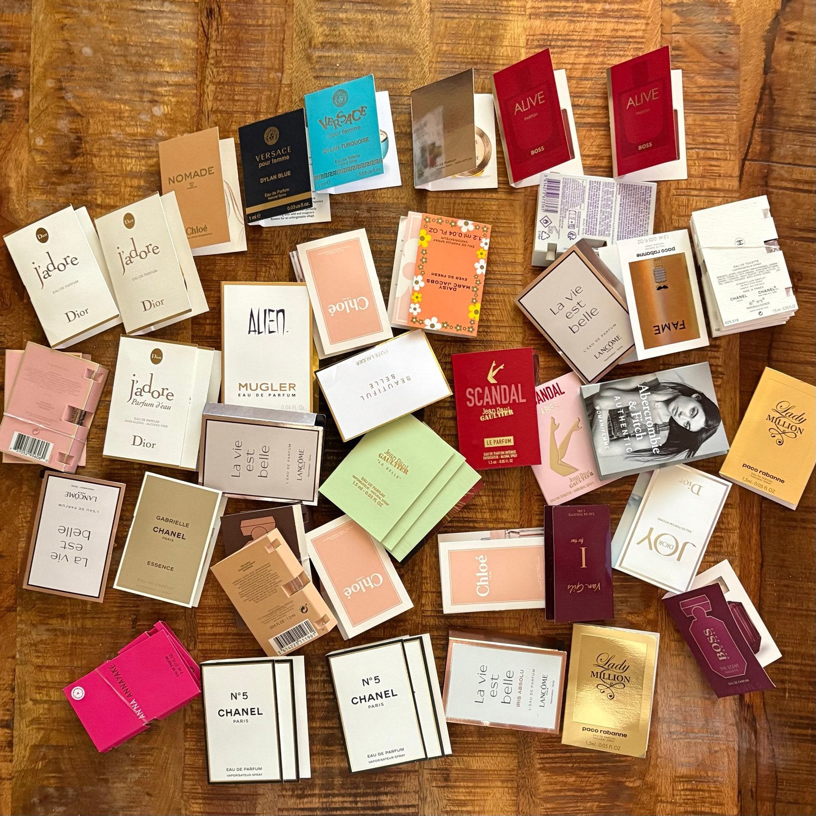 50x Parfum Samples - Dior, Chanel, Lancôme, Versace, Ophalen of Verzenden, Zo goed als nieuw