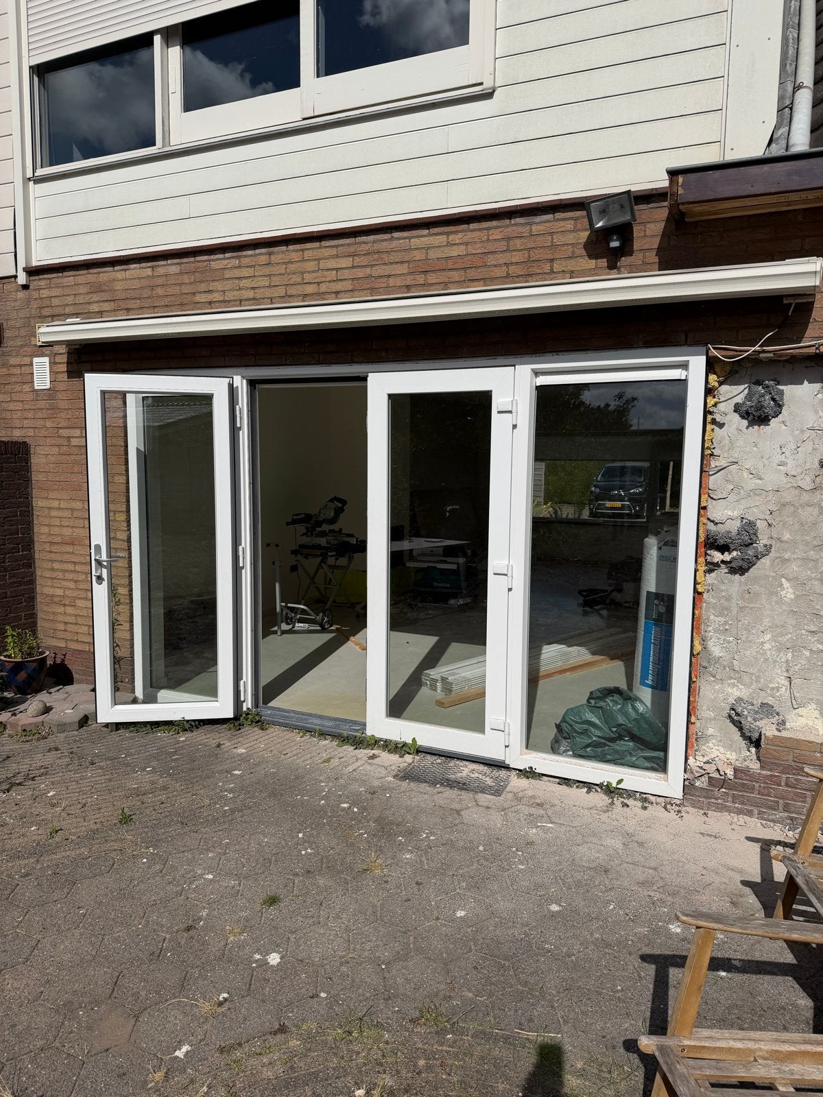 Dubbele kunststof deuren HR++, zo goed als nieuw (bouw 2020), Ophalen, Zo goed als nieuw