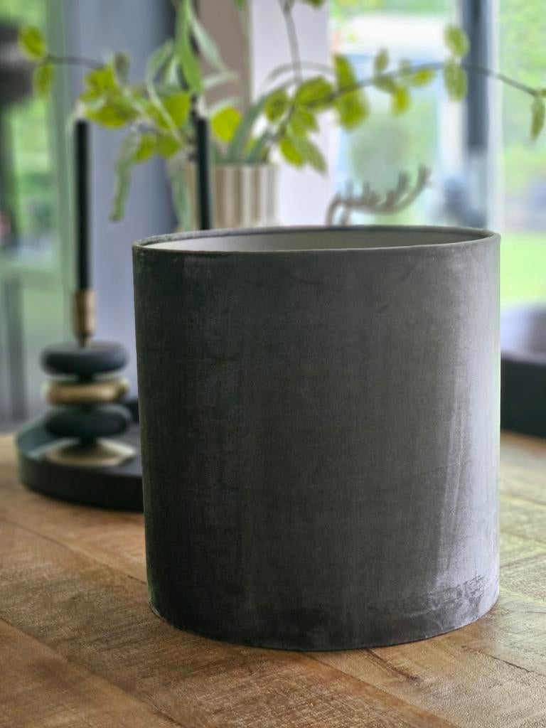 Lampenkap taupe kleur, Huis en Inrichting, Lampen | Lampenkappen, Ophalen, Zo goed als nieuw, Rond, 25 tot 50 cm