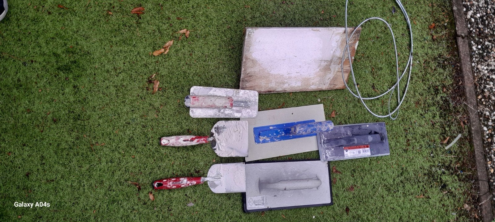 Diverse set van pleister- en stucgereedschap, Ophalen of Verzenden, Gebruikt, Overige typen