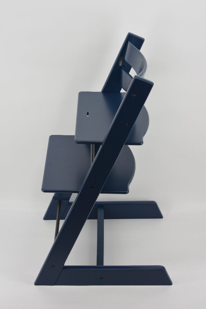 Stokke Tripp Trapp Midnight Blue – Refurbished Tripp Trapp, Verzenden, Zo goed als nieuw, Meegroeistoel, Aanschuifbaar