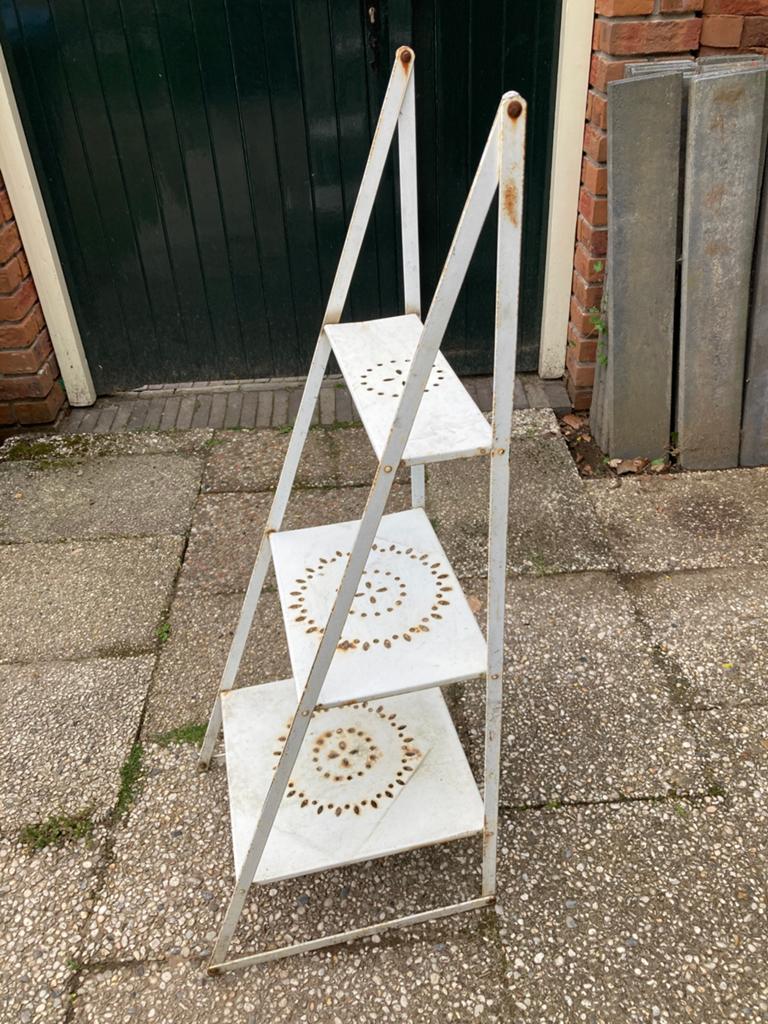Plantentafel planten etagiere vintage, Ophalen, Bloeit niet, Overige soorten, Volle zon