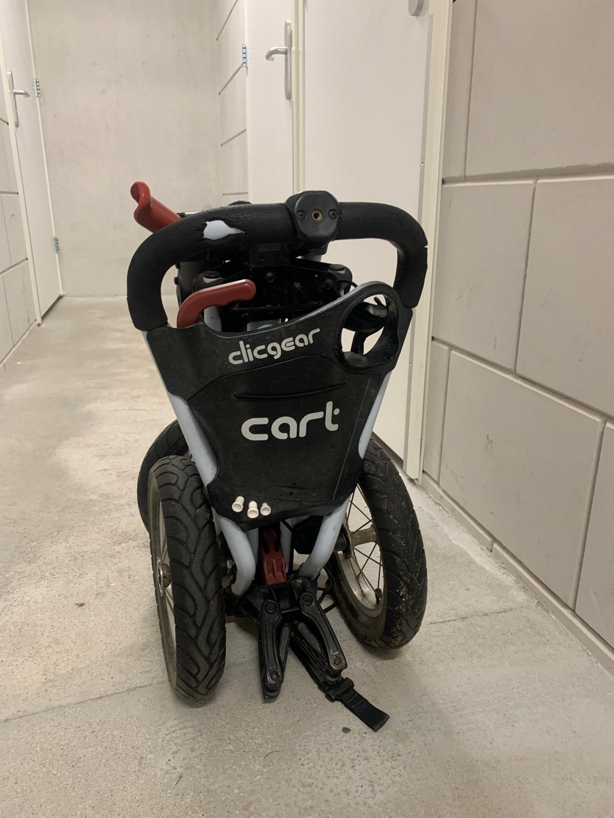 Clicgear handmatige golfkar met drie wielen, Ophalen, Gebruikt, Golfkar, Overige merken