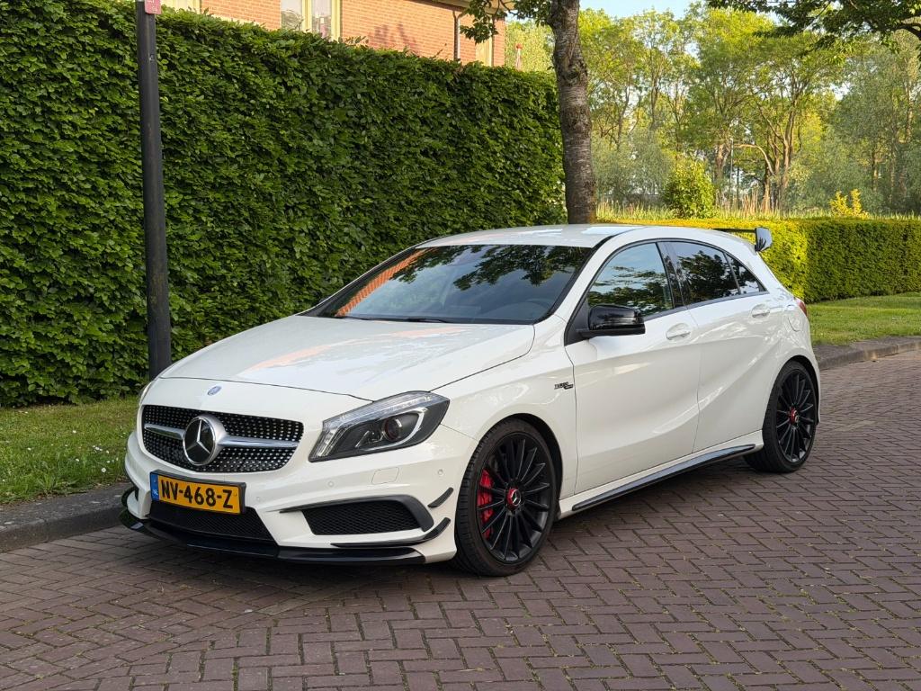 Mercedes-Benz A45 AMG 4MATIC Edition 1 | Memory | Perf stoel, Auto's, Automaat, 4 cilinders, 360 pk, Wit