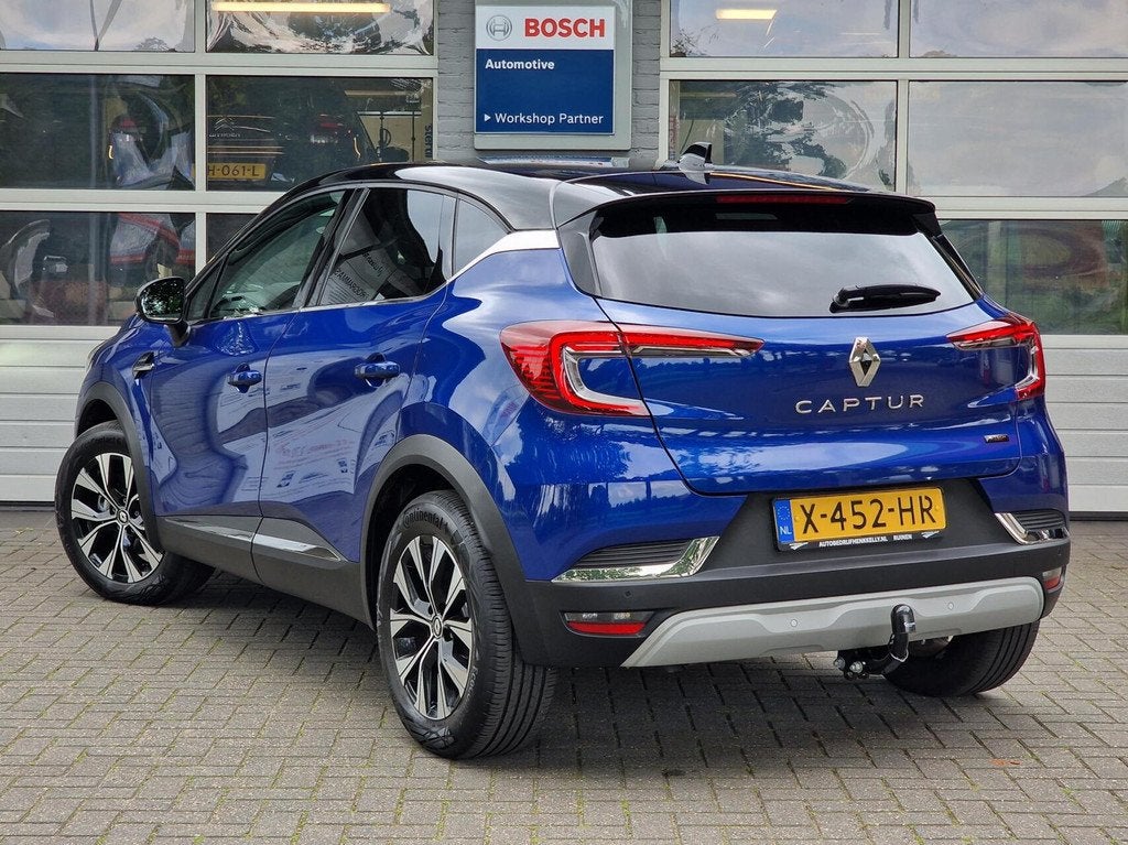 Renault Captur 1.6 E-Tech full hybrid 145 techno|Automaat|Tr, Auto's, Gebruikt, Blauw, Origineel Nederlands, Bedrijf