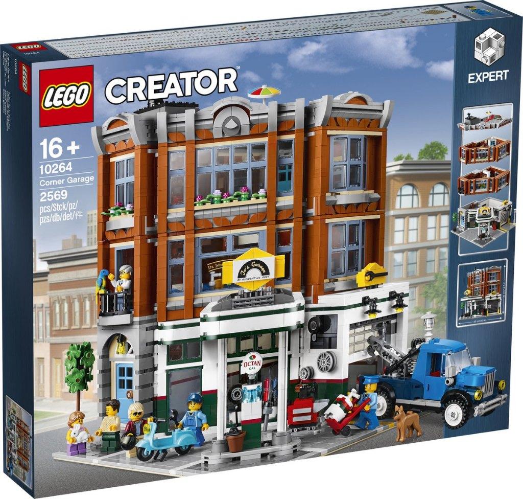 Te huur: Lego Corner Garage 10264, Ophalen of Verzenden, Gebruikt, Complete set, Lego