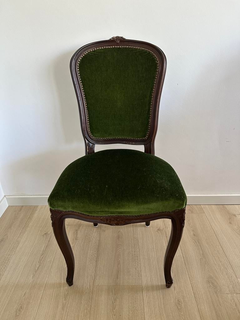 Groene barok eetkamerstoel vintage, Ophalen