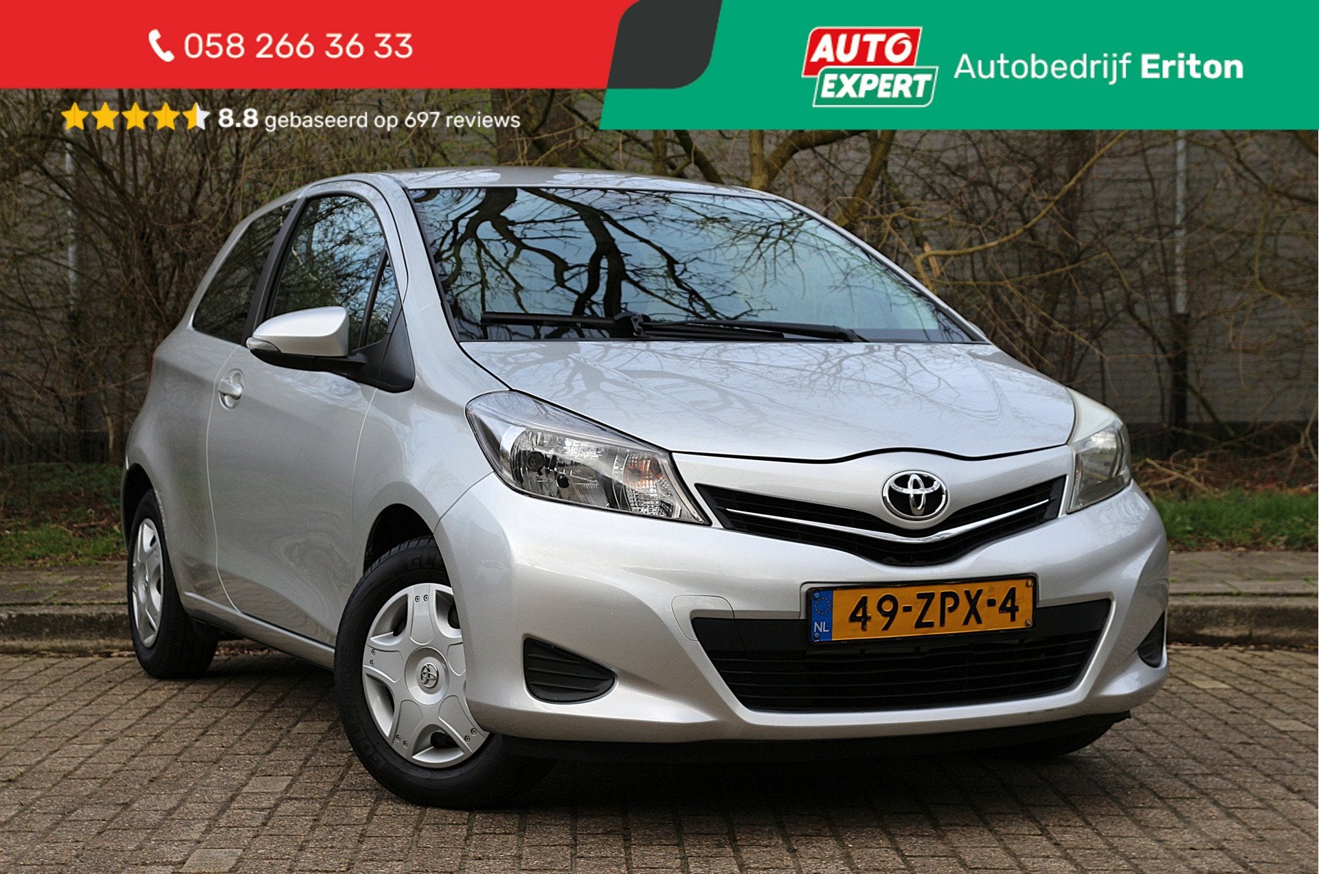 Toyota Yaris 1.0 VVT-i 70pk Aspiration | NL-auto | Facelift, Auto's, Euro 5, Met garantie (alle), Origineel Nederlands, Bedrijf