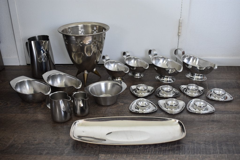 Alessi Alfra Italy kan juskommen design jus saus kommen, Gebruikt, Overige typen, Ophalen of Verzenden, Overige stijlen