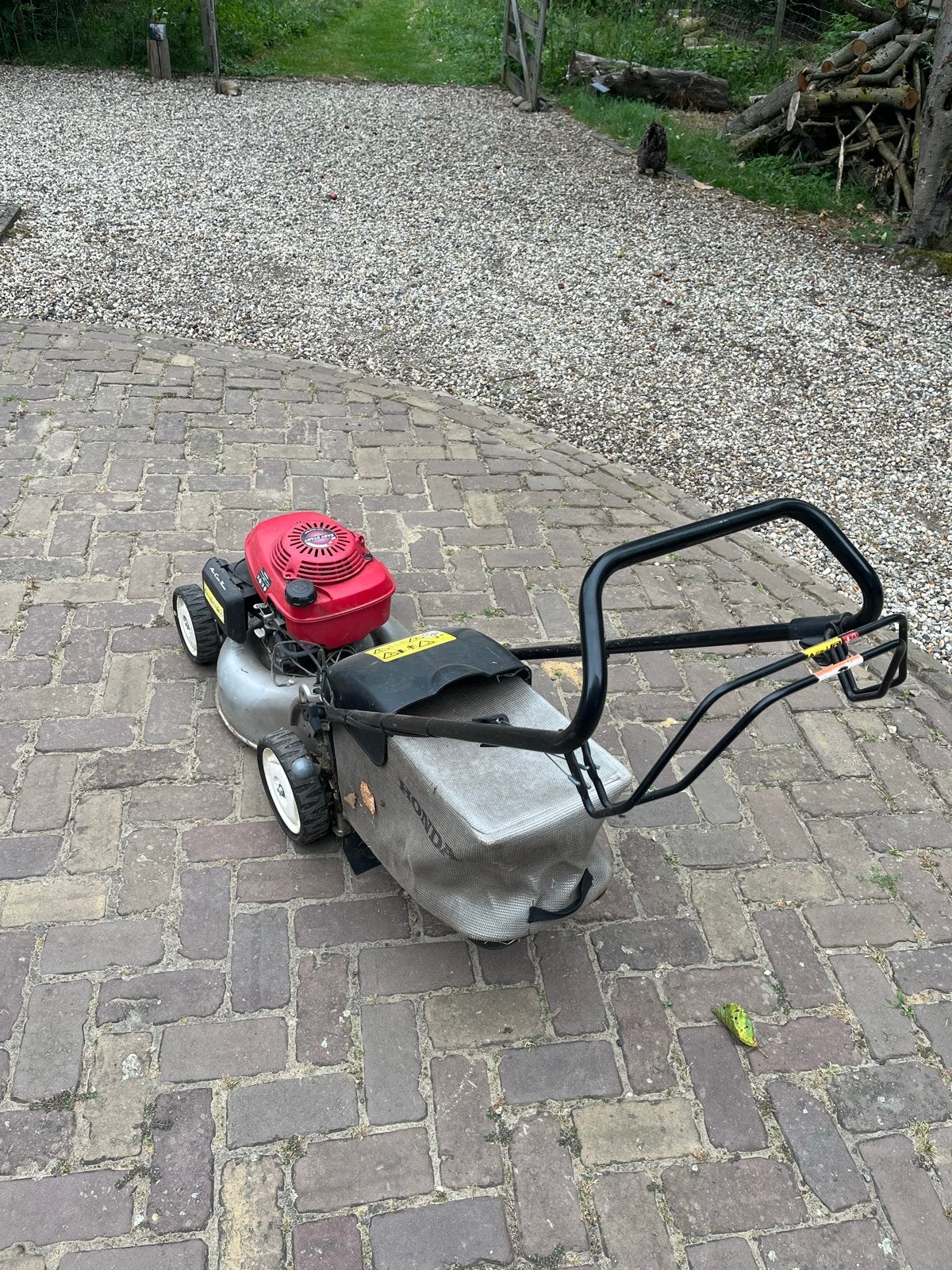 Honda Benzine Grasmaaier met Opvangzak - Opknapper!, Tuin en Terras, Grasmaaiers, Ophalen, Cirkelmaaier, Gebruikt, 40 t/m 49 cm