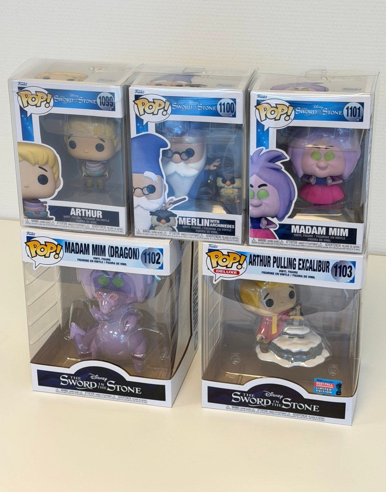 Funko Pop Disney Sword in the Stone Set 5 stuks Nieuw 5x, P, P, P, Nieuw