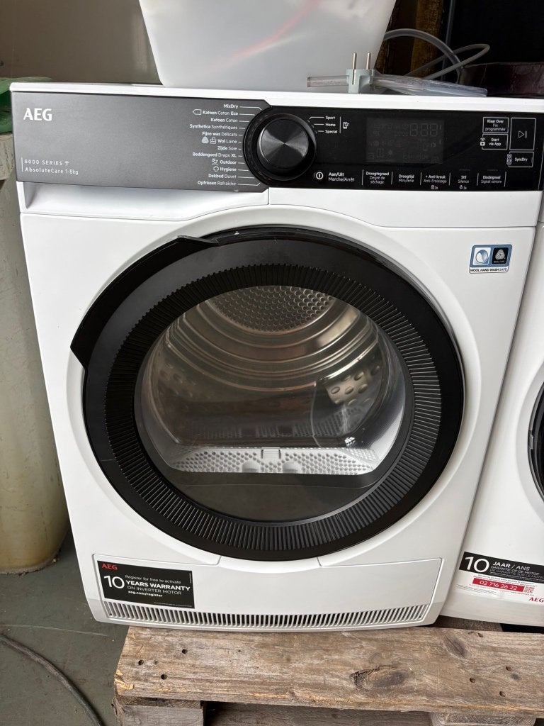 AEG 8000 wasmachine + warmtepompdroger | 2 jaar oud