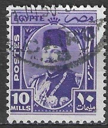 Egypte 1944/1946 - Yvert 228 - Koning Farouk  (ST), Verzenden, Egypte, Gestempeld