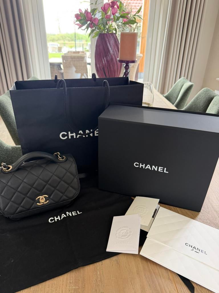 Chanel tas, Ophalen of Verzenden, Zwart, Schoudertasje