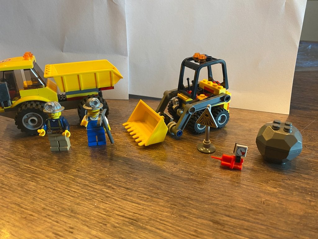 LEGO 4201 – Kiepwagen met laadschop, Lego, Ophalen of Verzenden, Zo goed als nieuw, Compleet