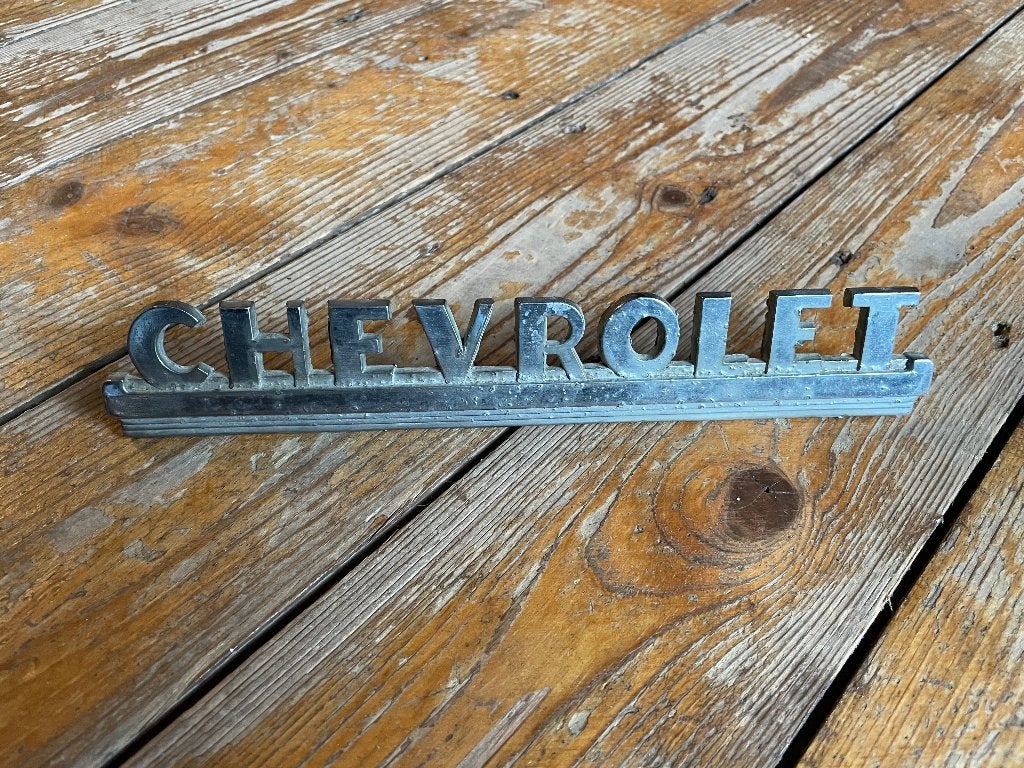 oud Chevrolet embleem origineel, Gebruikt, Chevrolet, Ophalen of Verzenden, Nvt