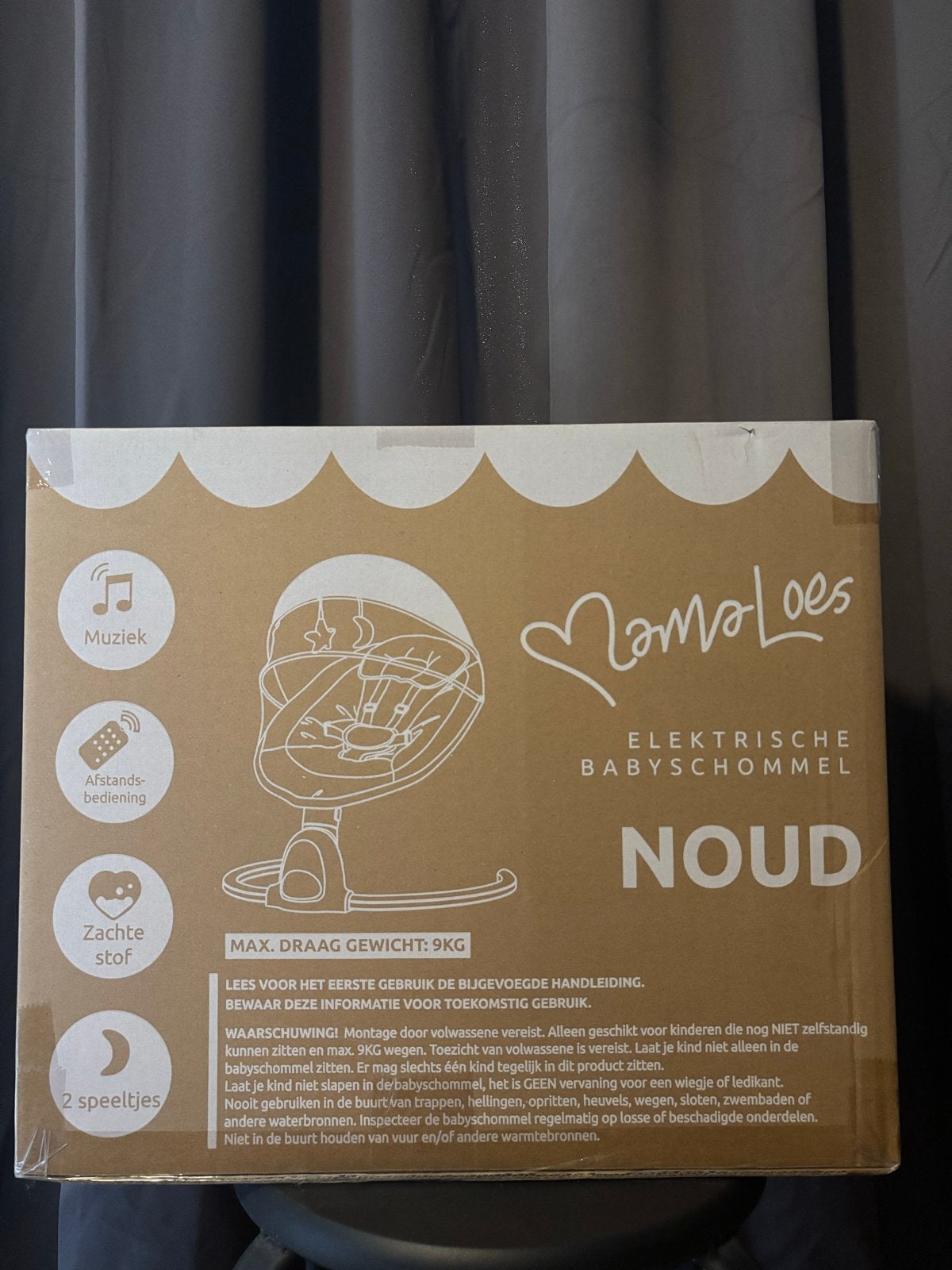 MamaLoes Elektrische Babyschommel - Nieuw, Ophalen of Verzenden, Nieuw
