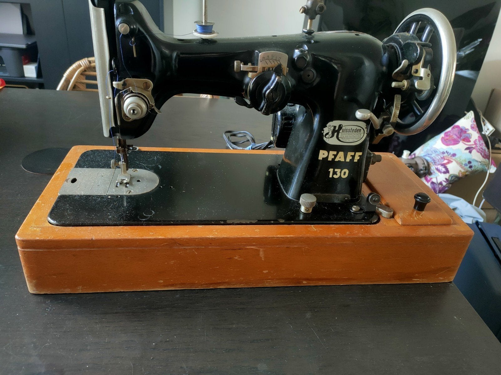pfaff 130 bootkappen zeildoek  electrisch, Hobby en Vrije tijd, Ophalen, Gebruikt, Naaimachine, Pfaff