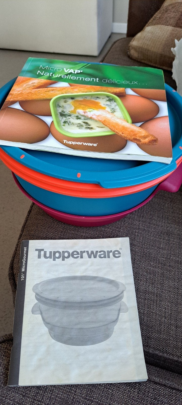 Nieuwe Tupperware MicroGourmet Stoomkoker met receptenboek, Ophalen of Verzenden, Nieuw