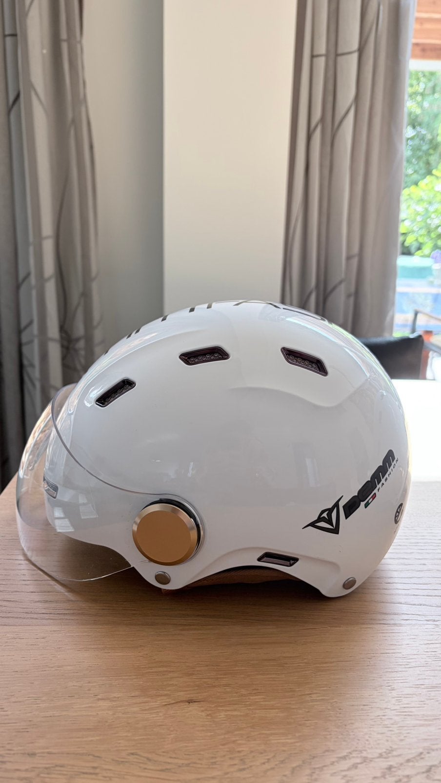 Scooter helm - Demm Speed Pedelec wit M of S, Ophalen of Verzenden, Zo goed als nieuw