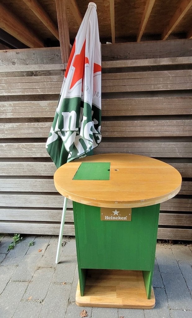 Heineken Houten Statafel, Ophalen, Zo goed als nieuw, Overige typen, Heineken