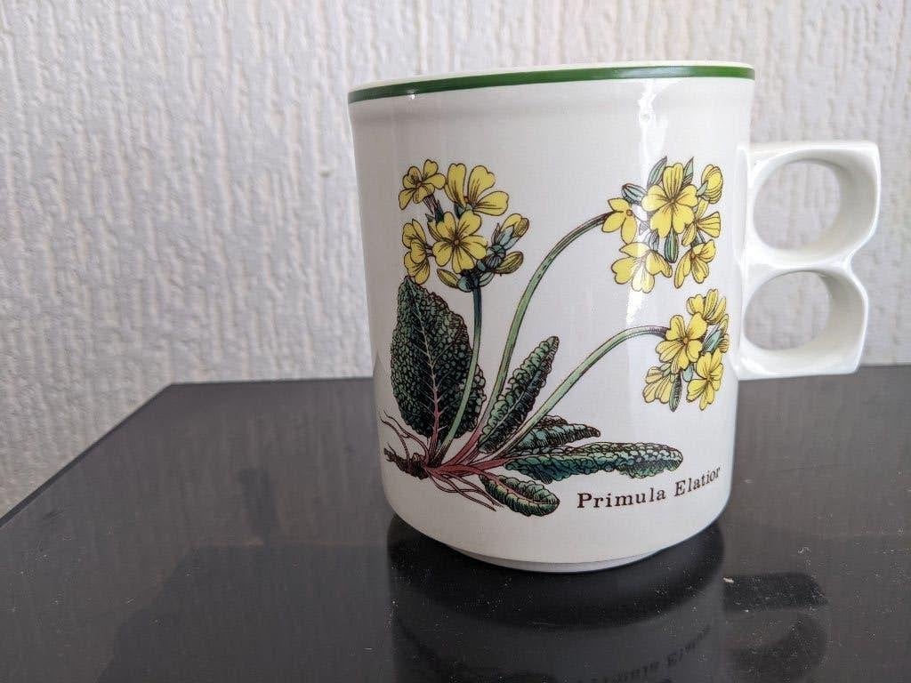 DOVERSTONE Aangepaste drinkbeker Primula Elatior 2 FOTO'S, Ophalen, Overige typen, Vintage, Nieuw