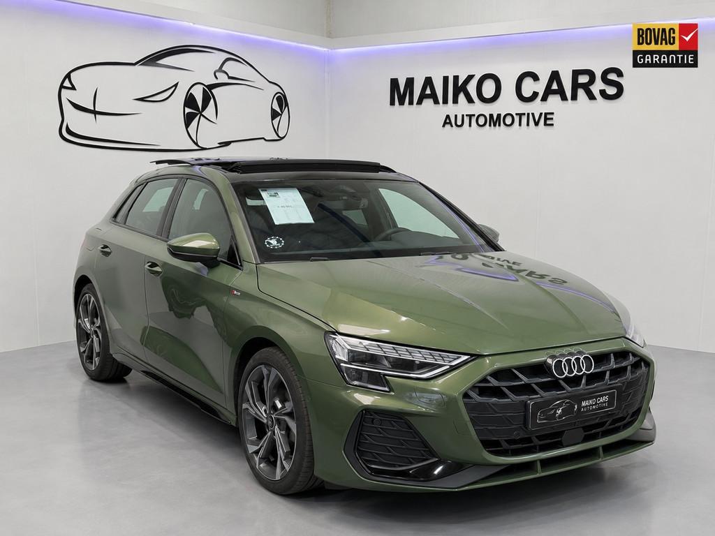 Audi A3 Sportback 35 TFSI S Edition 3x S-LINE |PANO| Matrix, Auto's, Audi, 1300 kg, Zwart, 4 cilinders, 150 pk