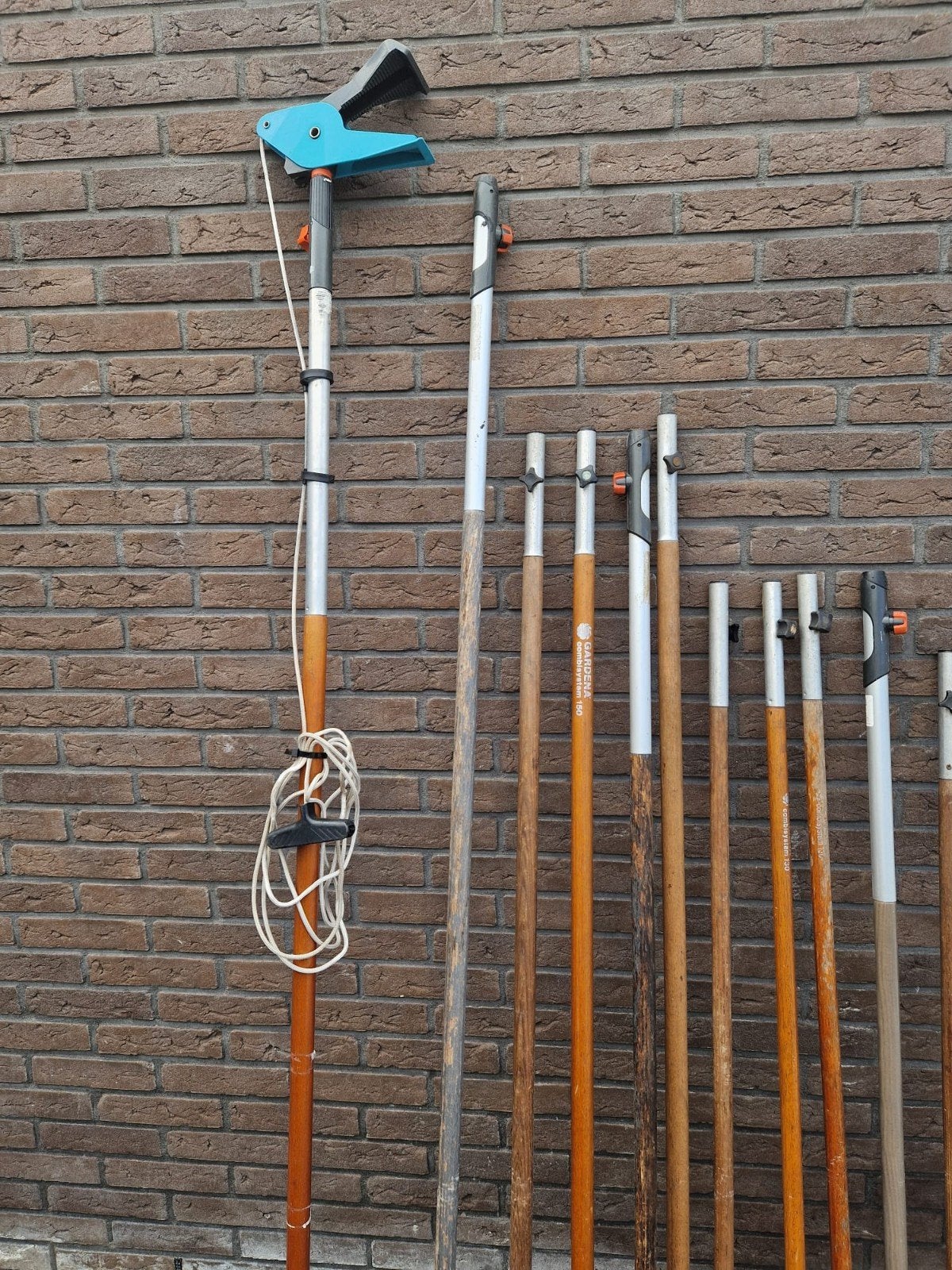 Grote partij Gardena Combi-system en handgereedschap, Ophalen of Verzenden, Gebruikt, Hark, Gardena