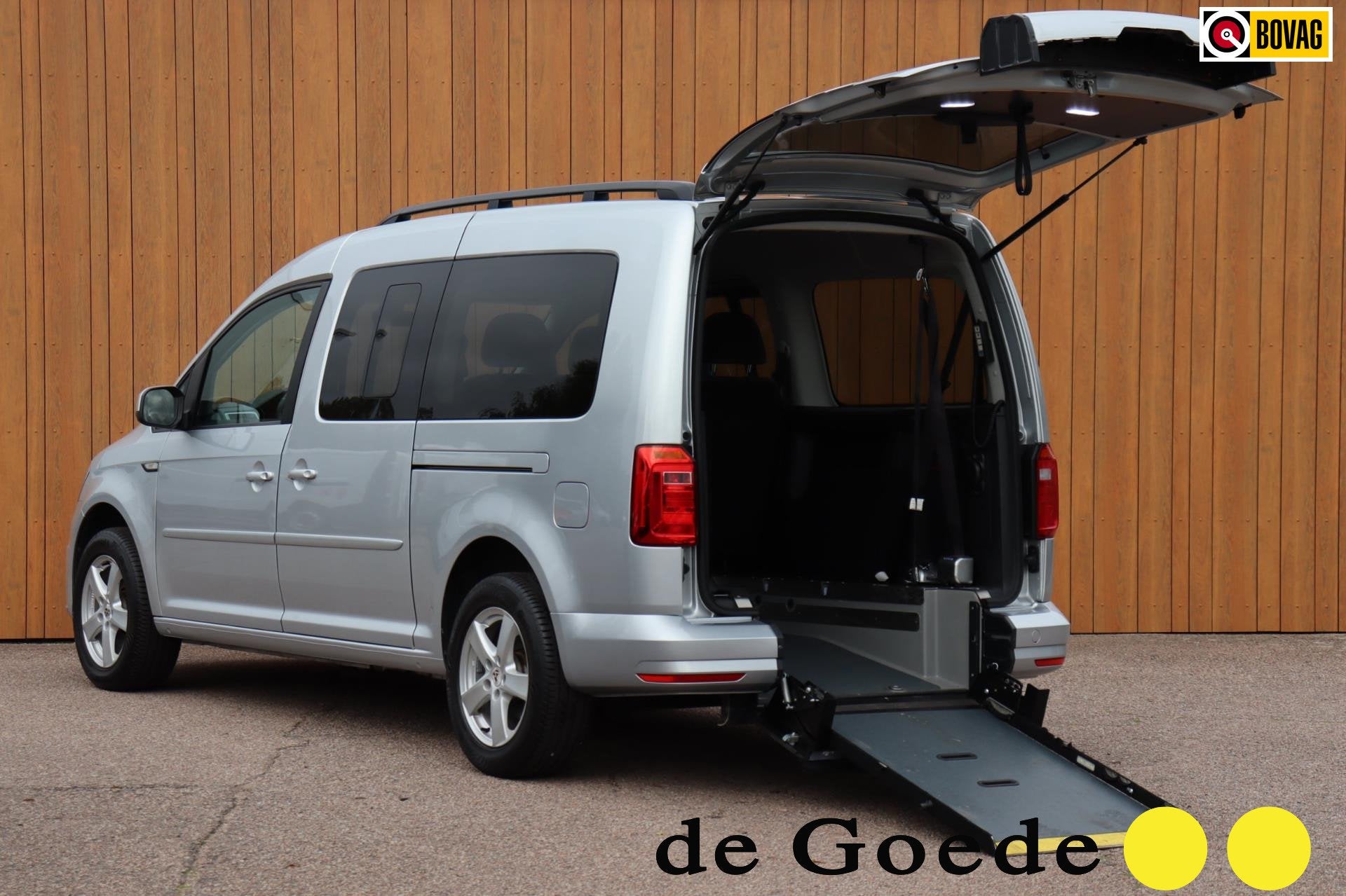 Volkswagen Caddy Maxi 1.4 TSI Trendl. 5p+1 Rolstoel auto bod, Auto's, Voorwielaandrijving, 12 maanden, 125 pk, Gebruikt