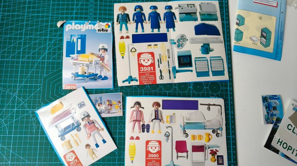 Diverse Playmobil sets: Skater, Fietsers, Operatiekamer, Ophalen of Verzenden, Gebruikt, Complete set