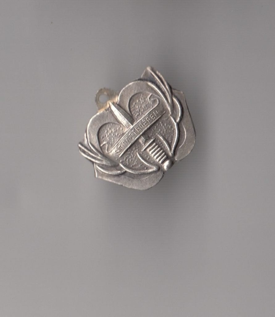 Stoottroepen de Stooters embleem ketting hanger, Niet vindbaar, Niet vindbaar, Nederland, Embleem of Badge