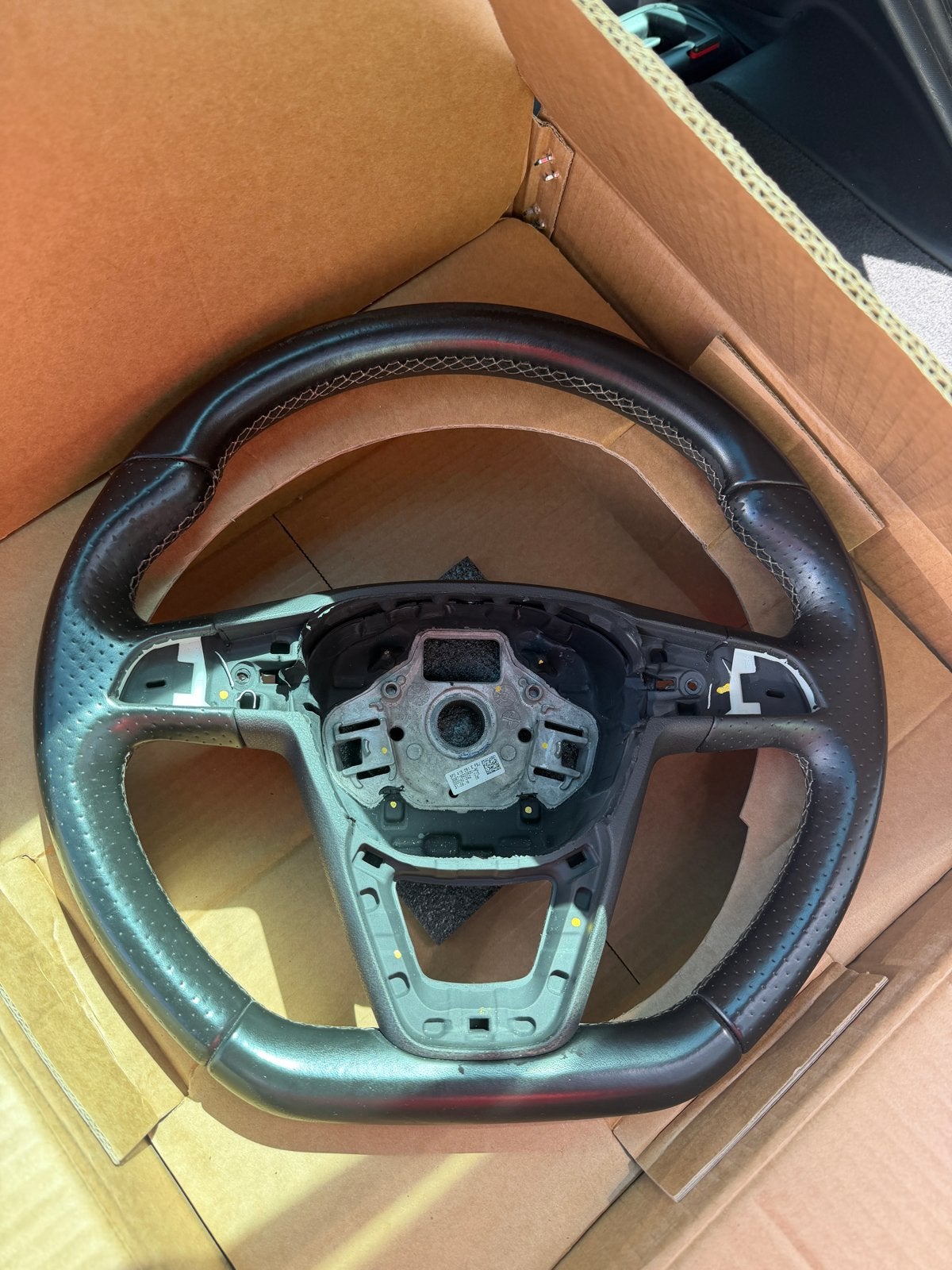 Sport Stuurwiel Seat Leon (zonder knoppen/airbag), Auto-onderdelen, Besturing, Ophalen of Verzenden, Gebruikt, Seat