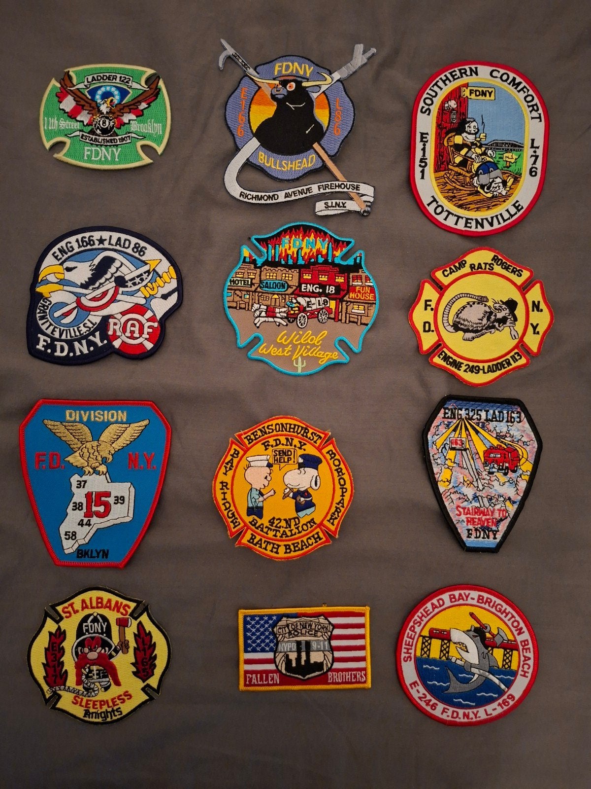 FDNY en NYPD Patches - Diverse Collectie, Ophalen of Verzenden, Nieuw
