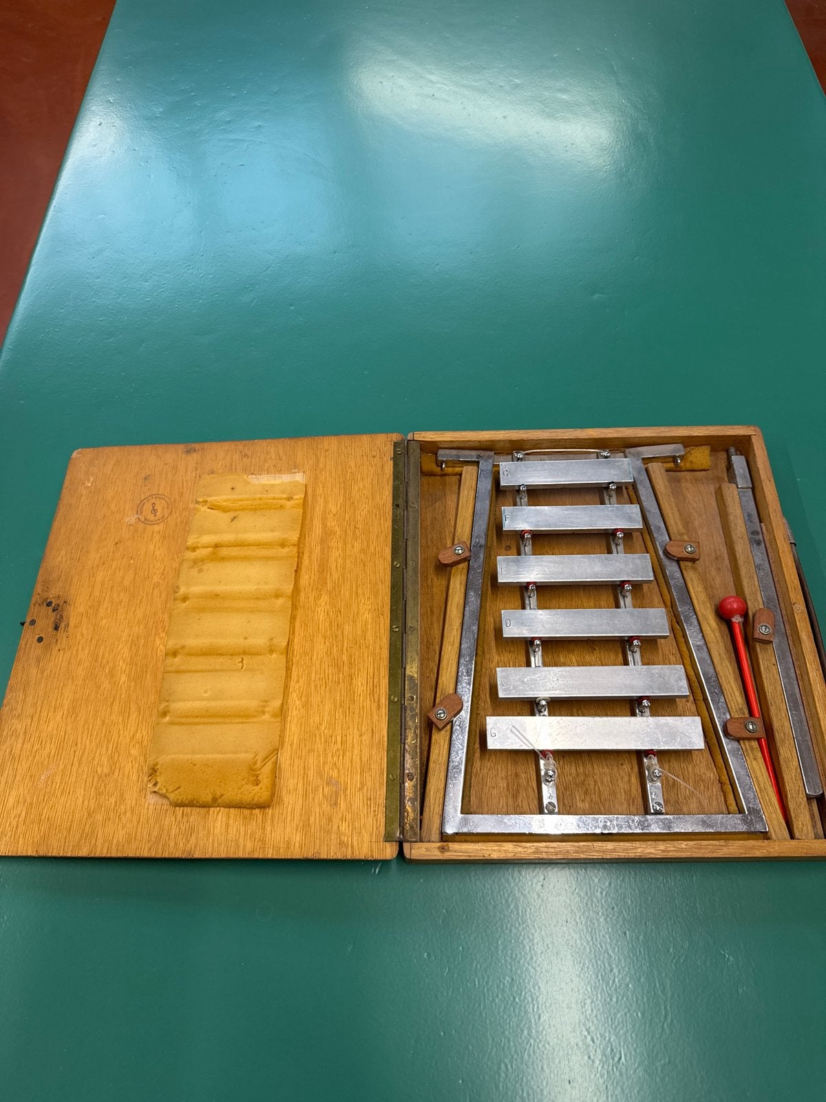 Vintage Xylofoon in Houten Kist - Muziekinstrument, Muziek en Instrumenten, Ophalen of Verzenden, Gebruikt