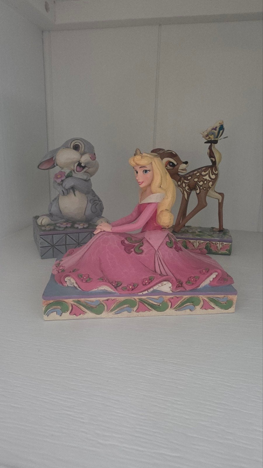 Disney Traditions Beeldjes: Doornroosje, Stampertje & Bambi, Ophalen of Verzenden, Bambi of Dumbo, Zo goed als nieuw, Beeldje of Figuurtje