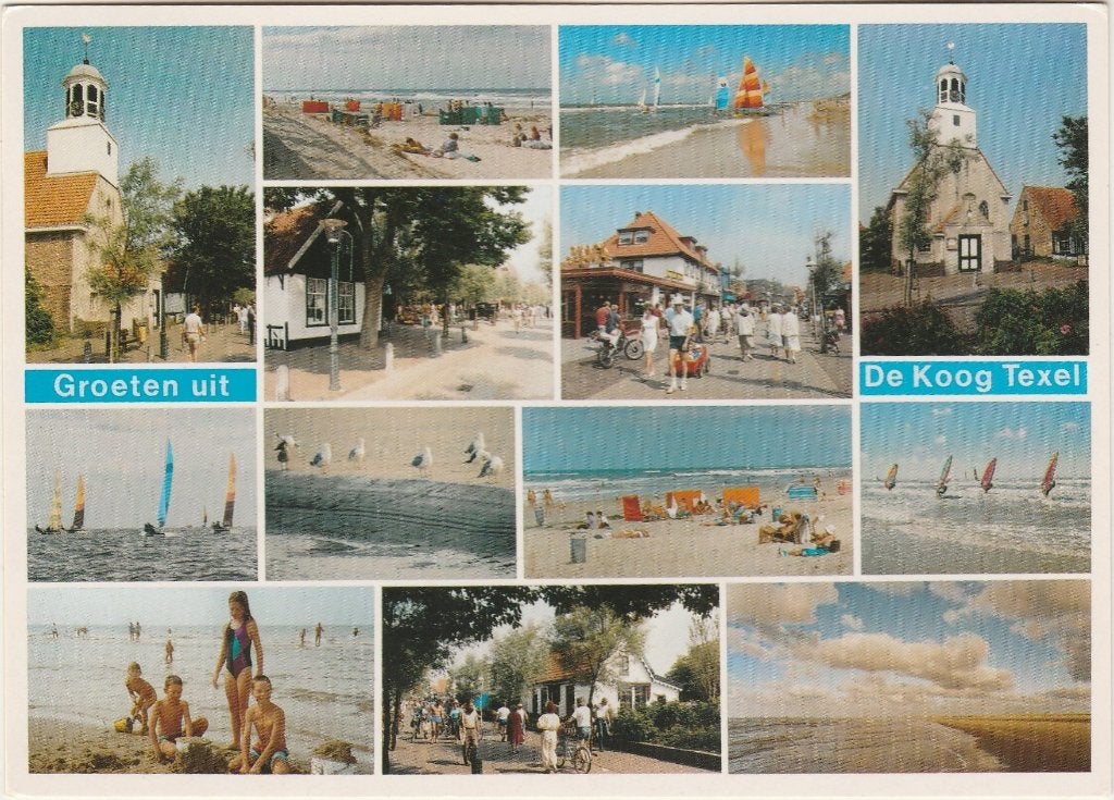 DE KOOG Kerk Strand Centrum Watersport, Verzenden, 1980 tot heden, Gelopen, Waddeneilanden