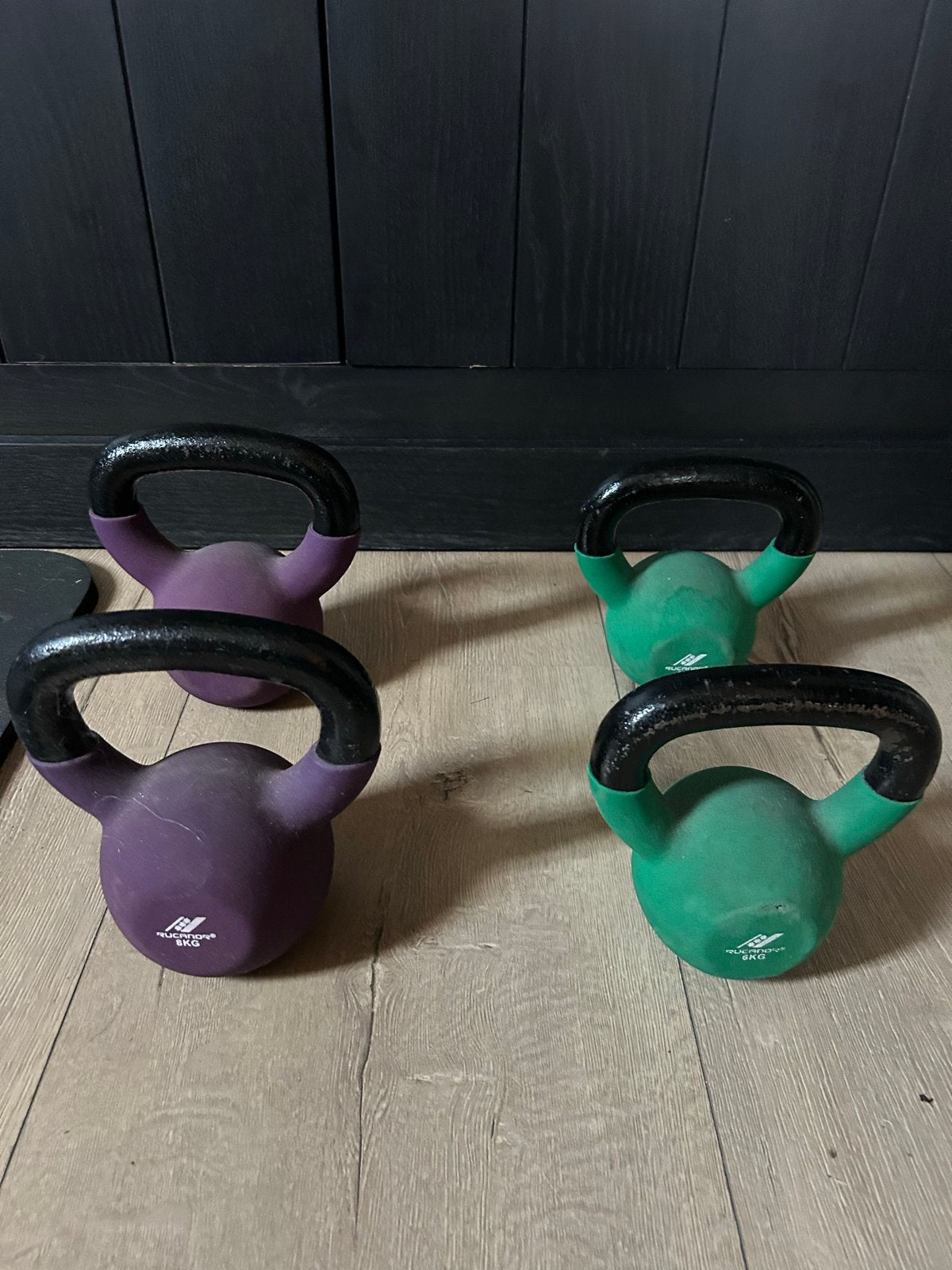 Kettlebells set: 2x8kg en 2x6kg, Ophalen, Gebruikt, Benen, Kettlebell