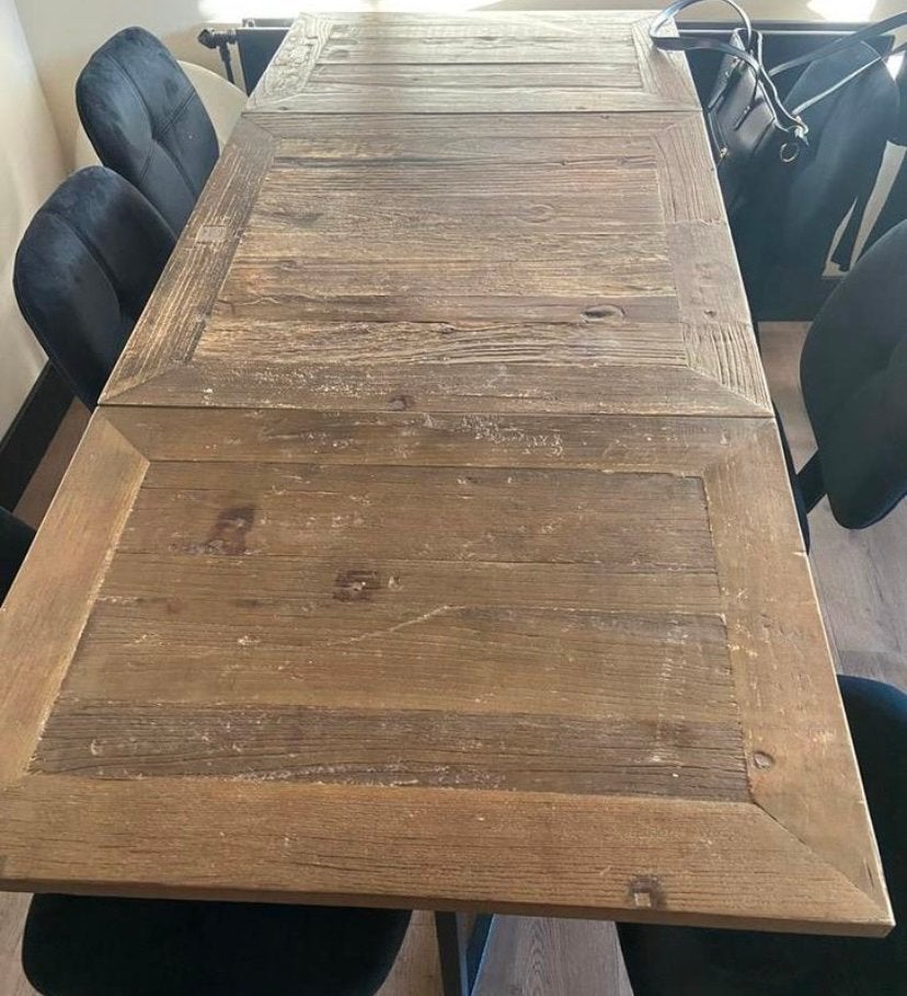 Rivièra Maison Shelter Island Uitschuifbare Eettafel, Ophalen, Gebruikt, 50 tot 100 cm, 150 tot 200 cm