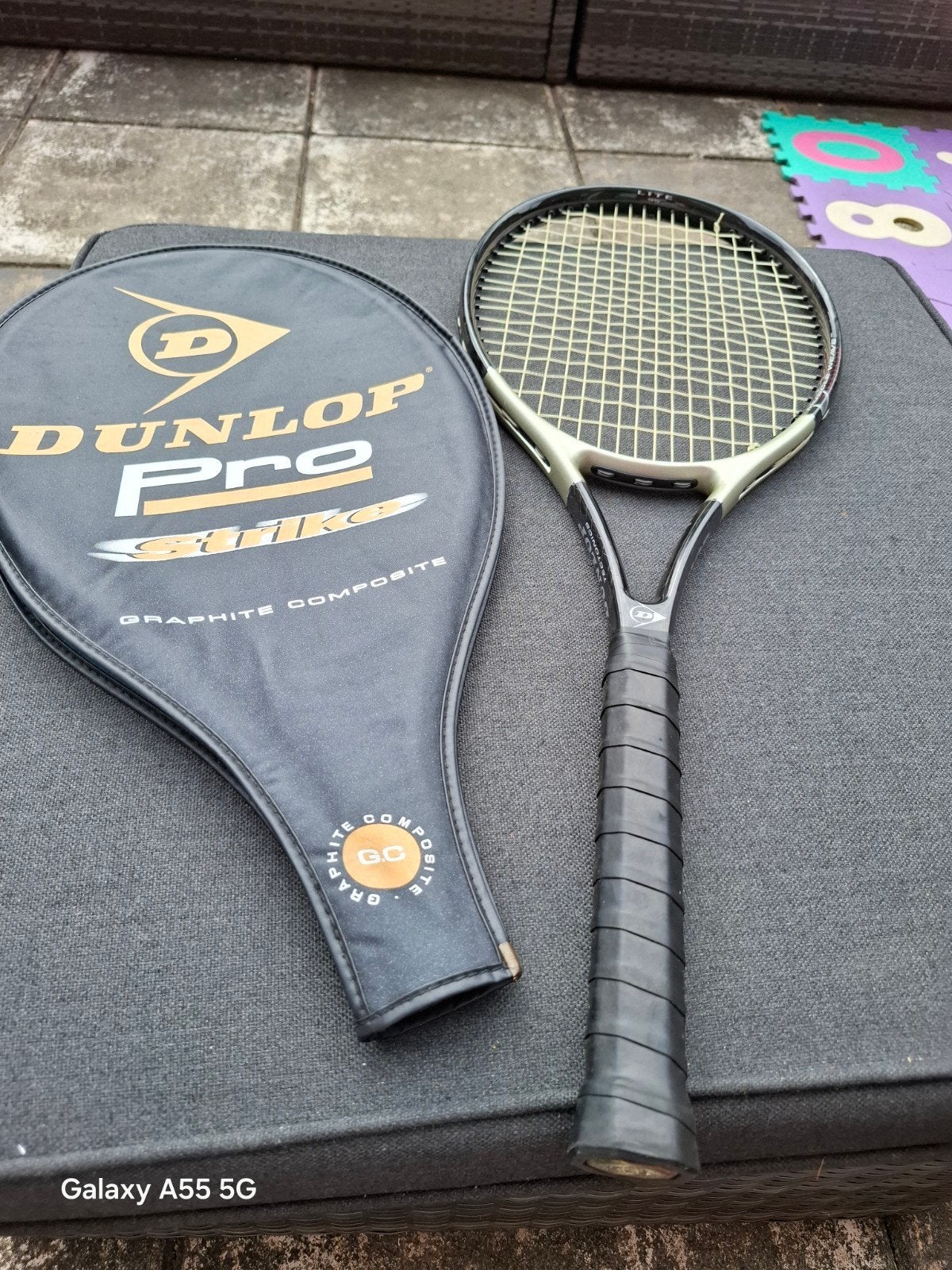 Dunlop Pro Strike Titanium Tennisracket met hoes L3, Sport en Fitness, Tennis, Gebruikt, Dunlop Sports, Info@dunlopsports.com