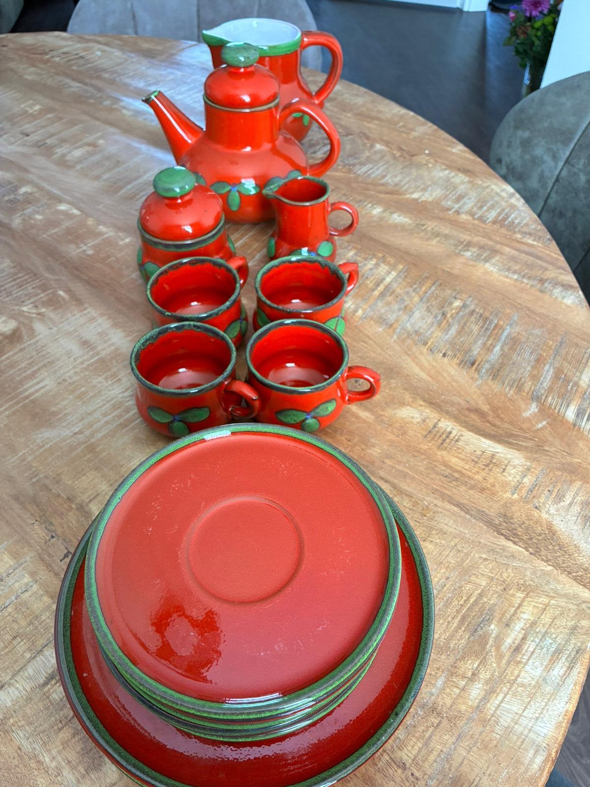 Theeset antiek, Ophalen, Zo goed als nieuw, Glas, Overige stijlen