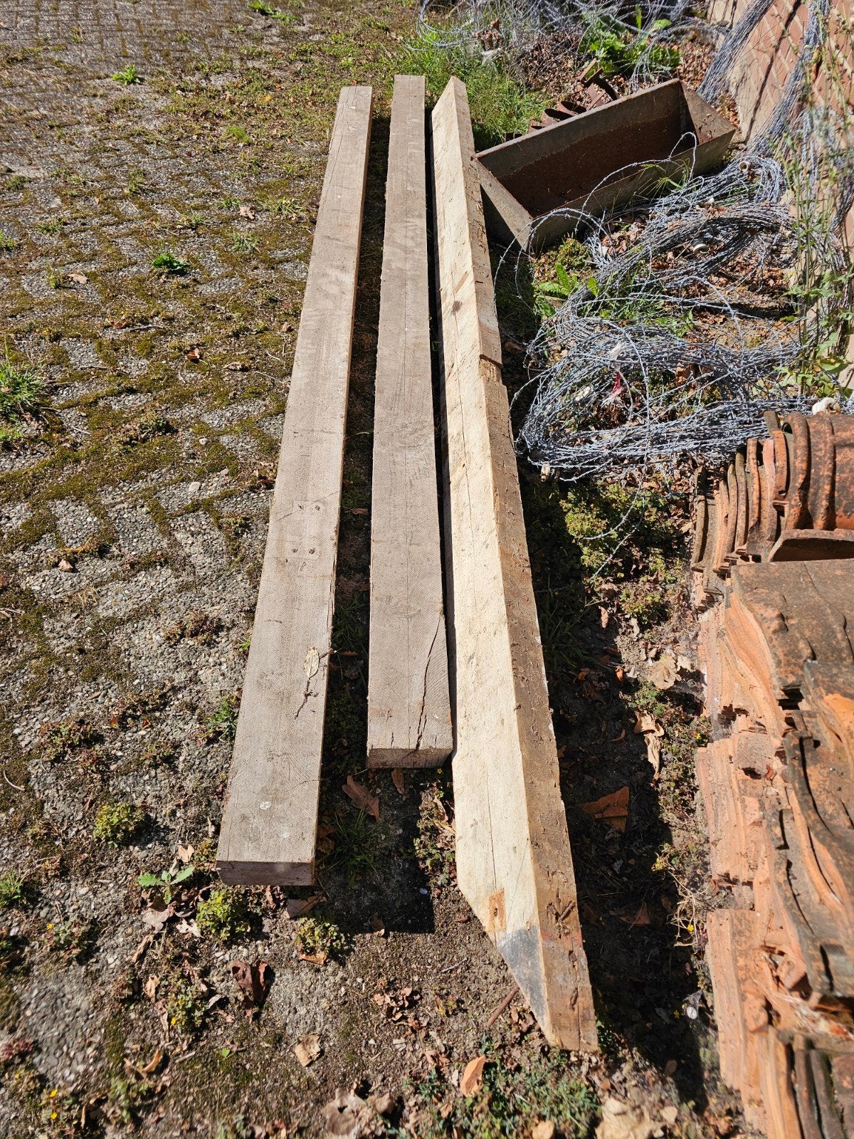 zware balken 4 mtr, Ophalen, 250 cm of meer, Balken