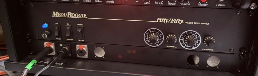 Mesa boogie 50/50 nieuwe tubes TE KOOP!, Ophalen, Gebruikt, Gitaar, Minder dan 50 watt