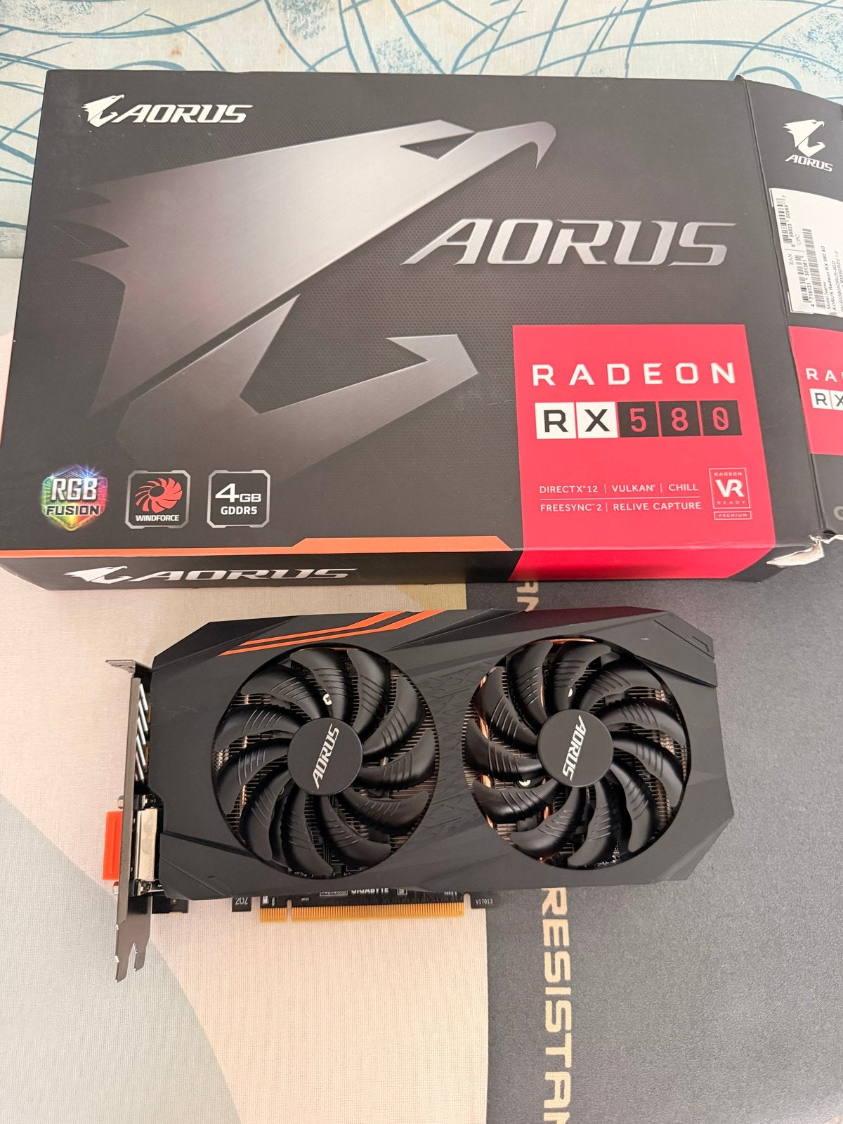 AORUS Radeon RX 580 4GB GDDR5 Grafische Kaart, Computers en Software, Videokaarten, Ophalen, PCI-Express 3, HDMI, AMD
