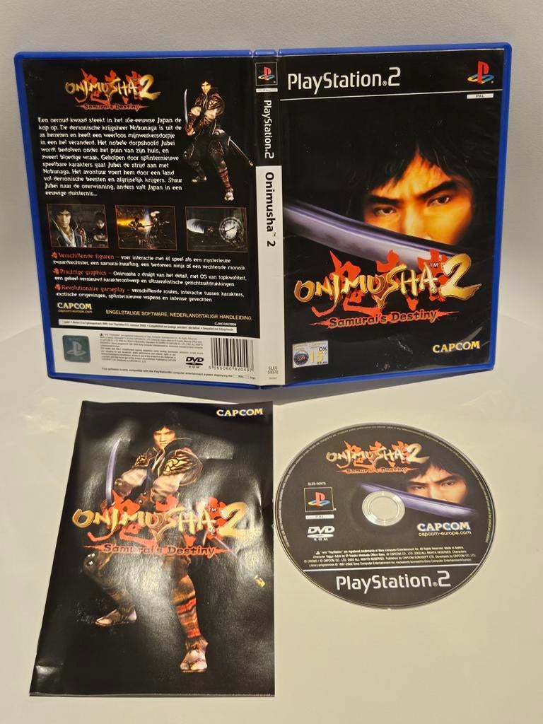 Onimusha 2 PS2, Spelcomputers en Games, Games | Sony PlayStation 2, 1 speler, Ophalen of Verzenden, Zo goed als nieuw, Vanaf 3 jaar