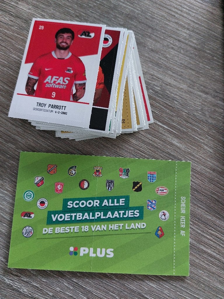 Plus voetbalplaatjes - alles samen €1,-, Verzamelen, Supermarktacties, Plus, Ophalen of Verzenden