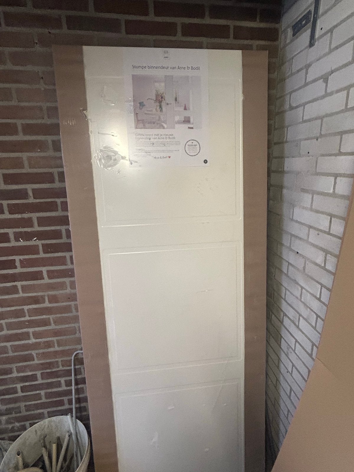 Arne & Bodil Svedex Binnendeur 211.5 x 83 cm links, Doe-het-zelf en Verbouw, Ophalen, 80 tot 100 cm, Binnendeur, Nieuw