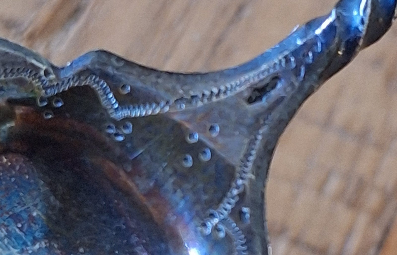 Foto 6 van 5 x zilver lepeltjes  + broodvork