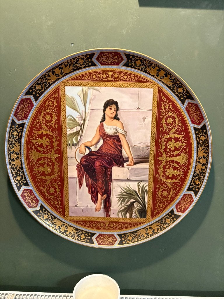 Set Boheems Porceleinen Borden 19e Eeuws., Antiek en Kunst, Ophalen of Verzenden